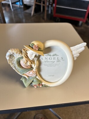 Vintage Angels Among Us Picture Frame Samaco Betty Singer 3.5 x5 