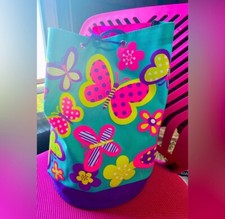 Girls cute colorful butterfly flower bag