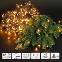 Led Cluster-Lichterkette Weihnachtsbeleuchtung Warmweiß Innen/AußEn 8 M 400 Led