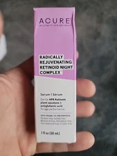 Acure Radically Rejuvenating Retinoid Night Complex New In Box