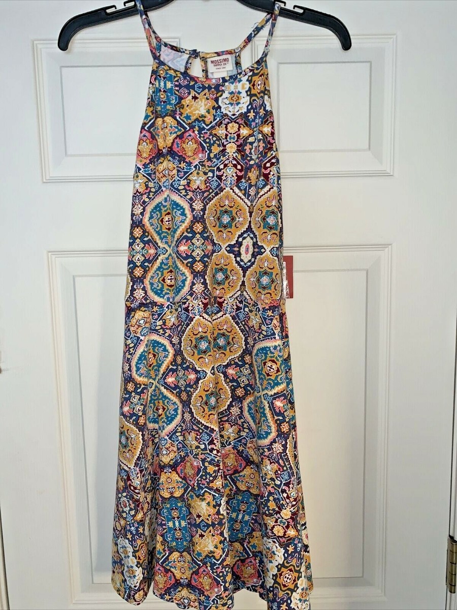 NEW NWT MOSSIMO SUPPLY CO Halter Dress Peep Keyhole Back Dress Size S  tb5m28 | eBay