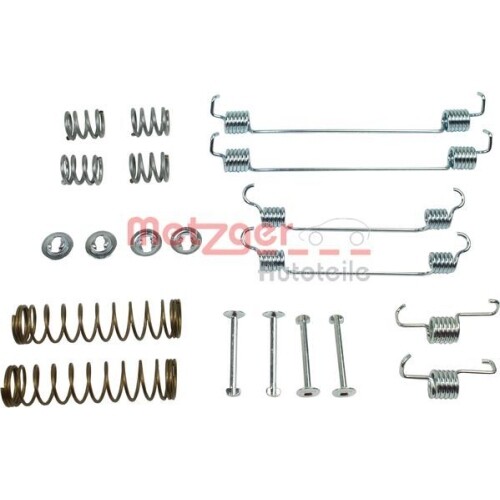 Metzger Bremsbacken-Satz 105-0835 - Kompatibel Mit Citroën C2/C3, Peugeot 208 & Weiteren Modellen