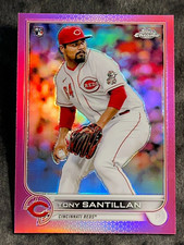 2022 Topps Chrome ROOKIE PINK REFRACTOR Tony Santillan