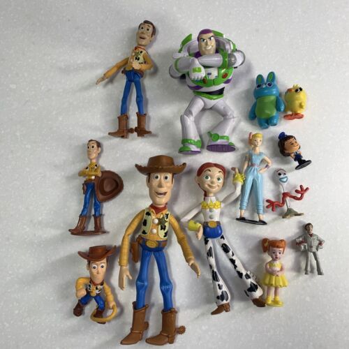 Toy Story Vintage Action Figures Lot 13 Buzz Woody Jessie Bo Peep Forky Duke - Picture 1 of 9