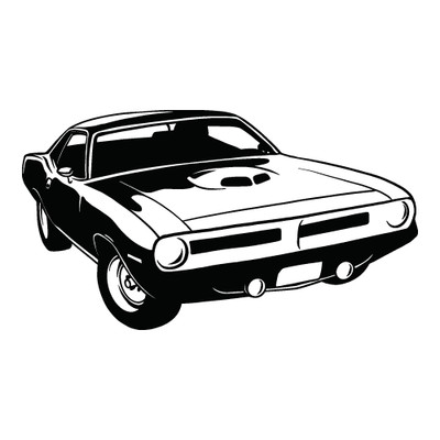 1970 PLYMOUTH HEMI CUBA CLIPART-VECTOR CLIP ART GRAPHICS-DXF SVG EPS AI PNG PDF