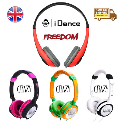 iDance Freedom Crazy Dj tragbare Kopfhörer Inline-Mikrofon leicht iPod iPhone