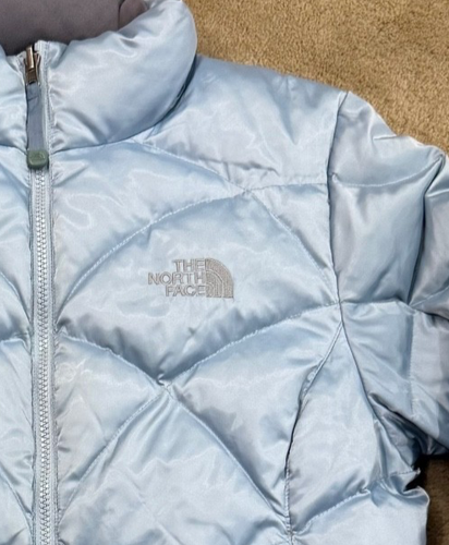 The North Face Alis Jacket Puffer 550 Down Womens Ice Blue Sheen Size Medium - Picture 5 of 12