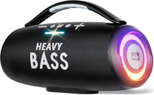 HEAVY BASS Speakers Bluetooth Wireless, 80W Max Loud Portable Speaker