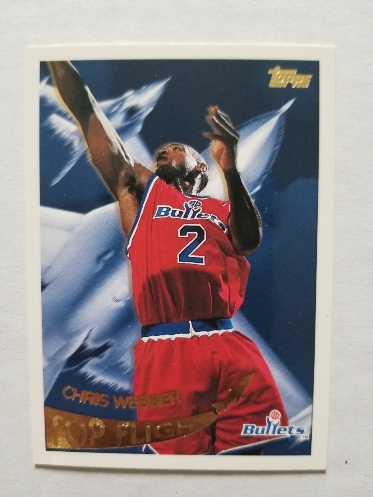 1995-96 Topps Top Flight Chris Webber #TF8 HOF