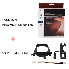 Quiet Cooling Fan Mod Mount Kit w/ Noctua NF-A4x10 5V For SEGA Dreamcast