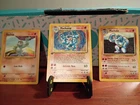 Pokemon Base Set 1st Ed Machamp Holo NM 8/102 Machop 52/102  Machoke 34/102 WOTC