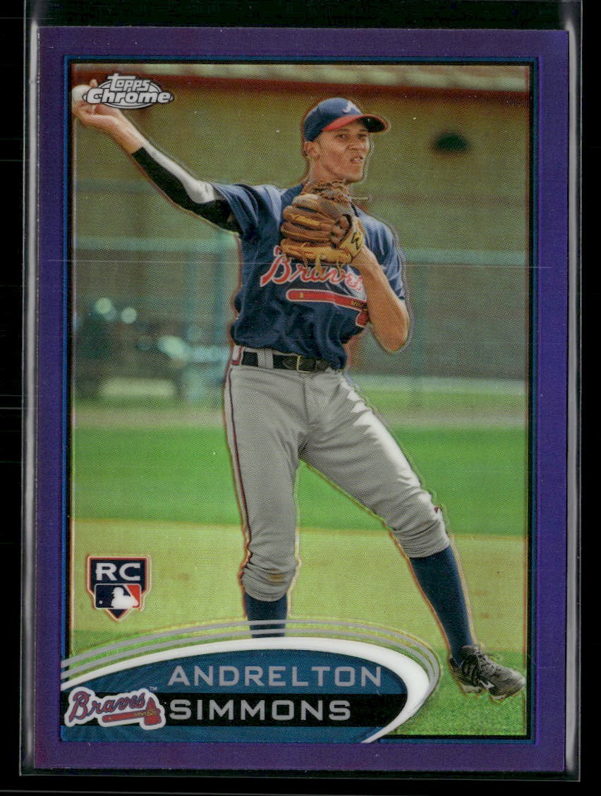2012 Topps Chrome #182 Andrelton Simmons Purple Refractors