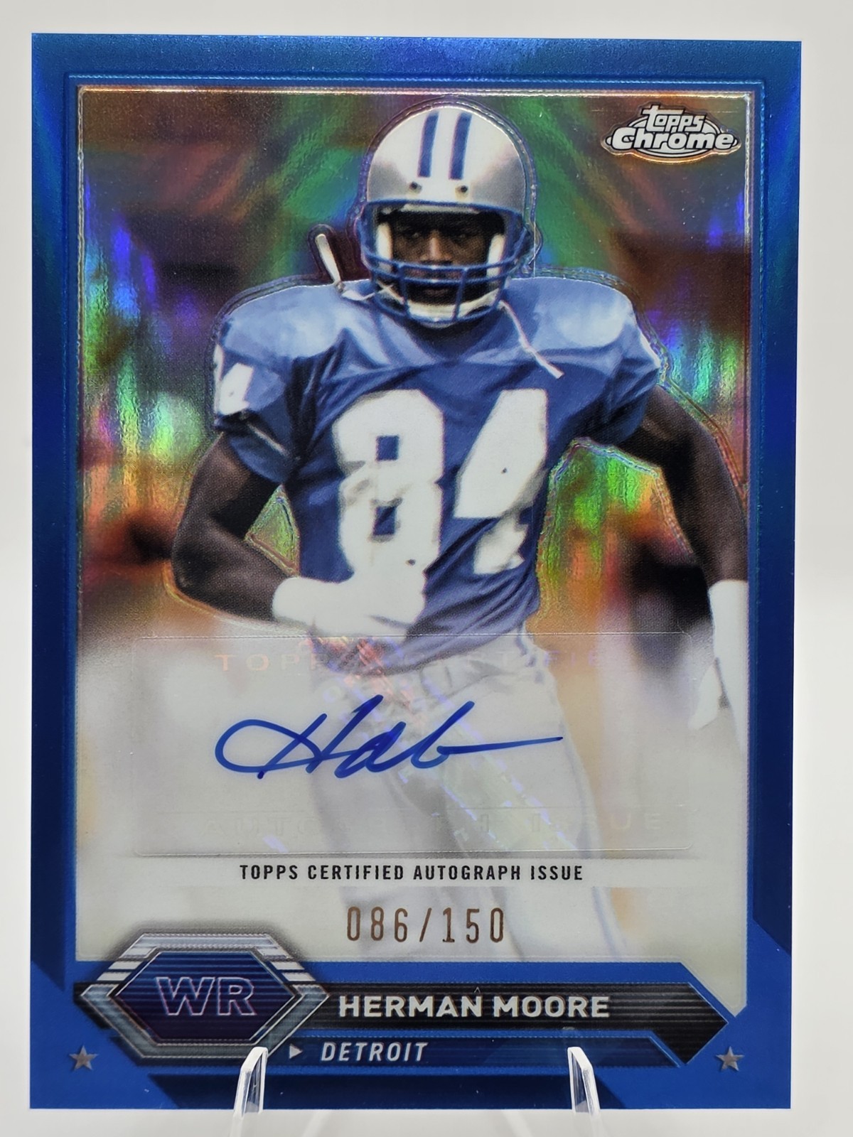 2023 Topps Composite - Topps Chrome Auto Blue Refractor Herman Moore /150