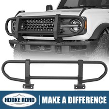 Hooke Road Front Brush Guard Push Bull Bar For 2021-2026 Ford Bronco Bumper