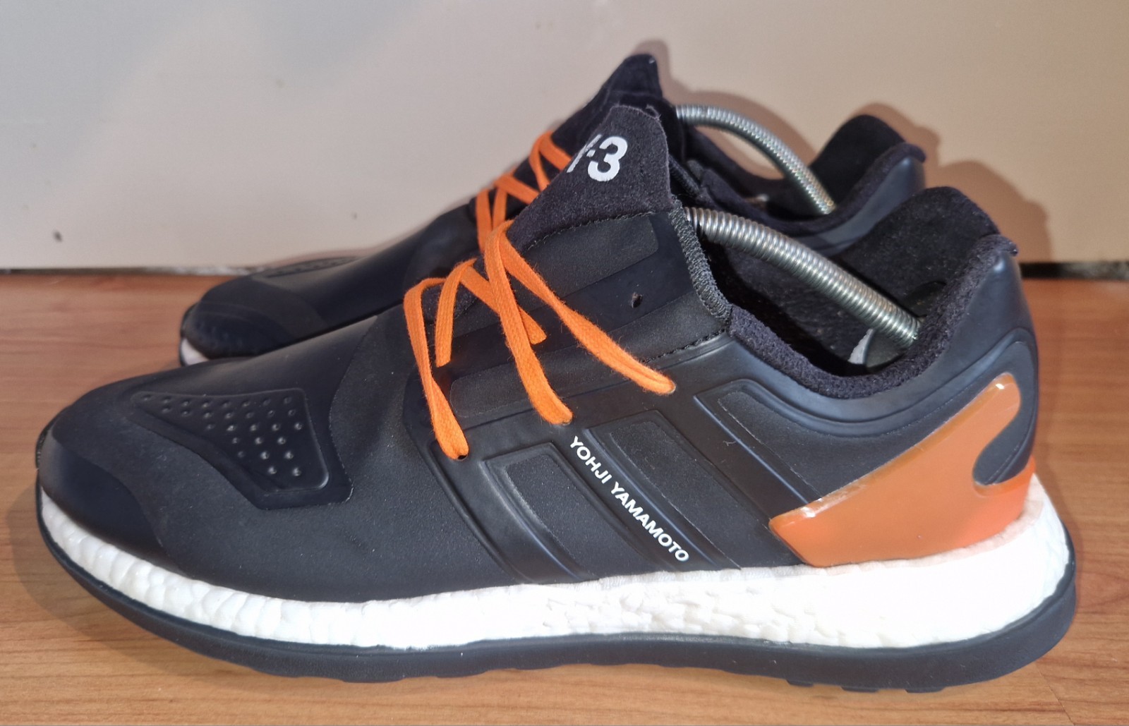 RARE Mens 2016 Adidas Yohji Yamamoto Y3 Pureboost ZG Black Trainers BB5397 UK 10 image 3