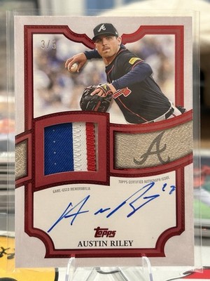 2026 Topps Series 2 Austin Riley Flagship Patch Auto Red /5 Braves