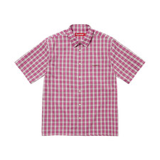 Supreme Mini Plaid Short Sleeve Shirt Pink (25SS) Official