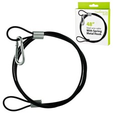 Mosaic Birds Stainless Steel Hanging Cable with Snap Hook, 48 Inch 1