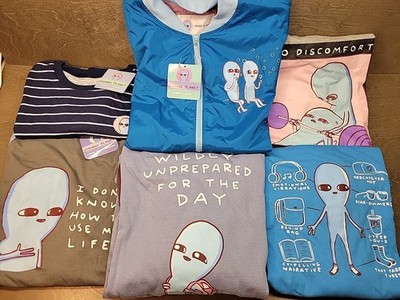 Size 2X - Lot of Strange Planet Clothing Shirts Coat Hoodie Nathan W Pyle Alien
