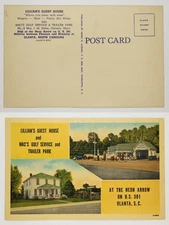 Olanta SC Lillian's Guest House Mac's Gulf Service Trailer Park U.S. 301