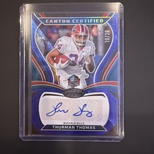 2025 Panini Certified - Canton Certified Signatures Thurman Thomas #CAN-19 Blue