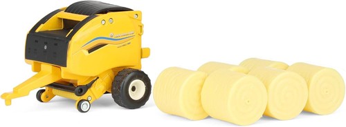 TOMY ERTL 1/64 New Holland 561 Roll-Belt Baler with 6 Round Straw Bales 61018