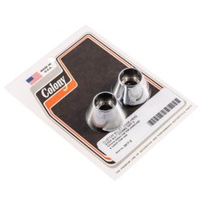 #2417-2 Chrome Cone Head Riser Bolt Covers Harley USA made Colony Machine