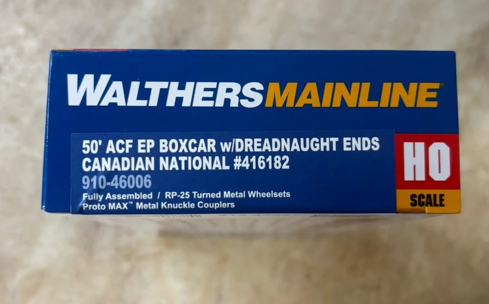HO Scale Walthers MainLine 910-46005 Canadian National CN 416122 50' ACF Boxcar - Image 3 of 3