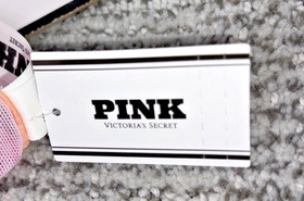 Victoria's Secret PINK NWT Large Pink Leopard Print Mesh Ruffle Thong Panty Wink