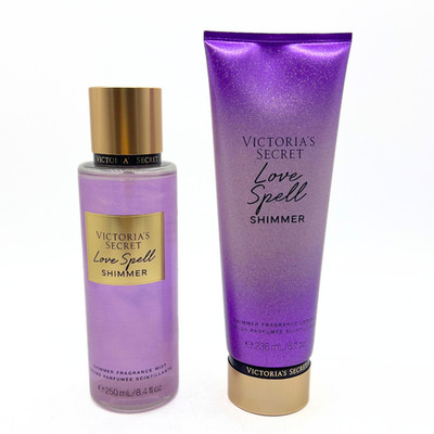 Victoria's Secret Love Spell Shimmer Mist & Lotion 2pc Set - NEW