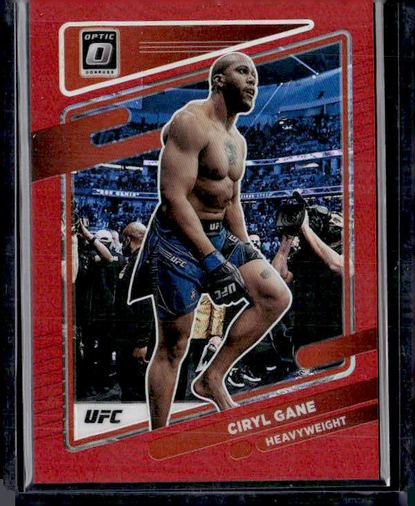 2022 Donruss Optic UFC #40 Ciryl Gane Red #/199