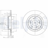 2X Delphi Bremsscheibe BG3795 FüR Honda S2000 AP AP1