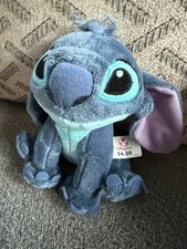 NEW Disney Store Core Stitch Small Bean Bag Stuffed Plush 6  Lilo  Stitch