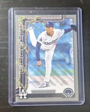 2025 Topps Holiday - Yoshinobu Yamamoto #H159 Holiday Silver Glitter
