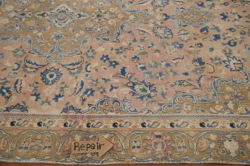 Pink Vintage Floral Traditional Area Rug 6x9 Hand-knotted Wool for Living Room - Picture 13 of 23