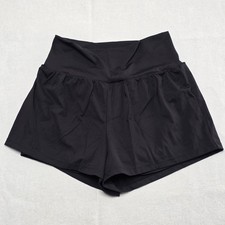 Halara Softly Zero Airy High Waisted Shorts Women  s Size Large Black NWT