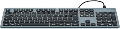 Hama Tastatur Kabelgebunden CK-400 (USB Tastatur Beleuchtet, Dimmbar, Ergonomisc