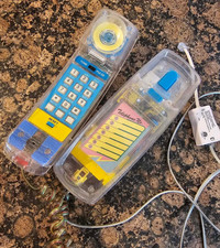 Vintage Radio Shack Clear Transparent Corded Touch Tone Phone Tested Working