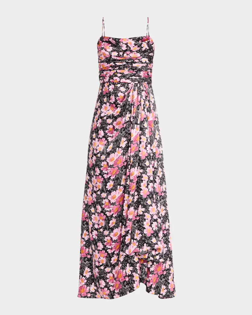 Cinq a Sept Kasia Cosmo Flower Maxi Dress MSRP $495 | eBay