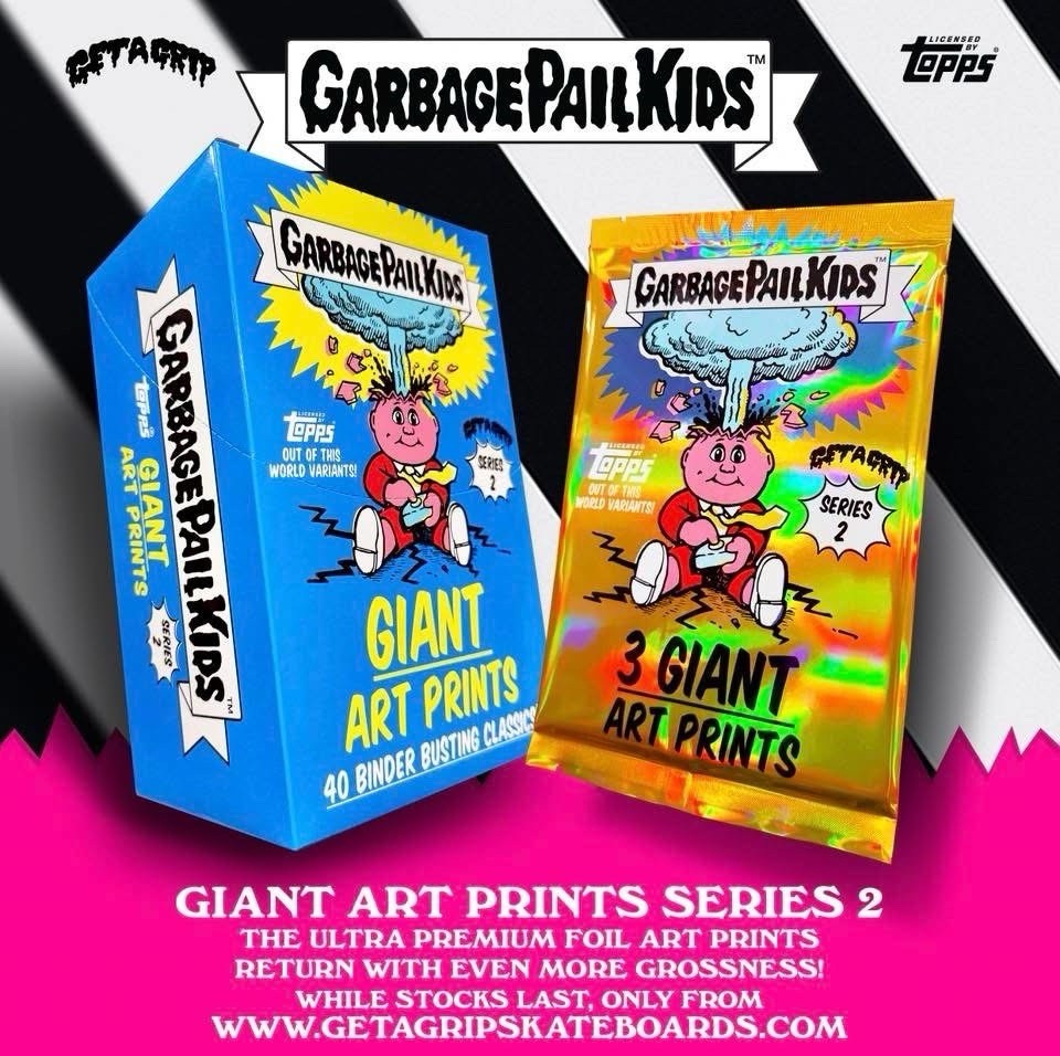 ならず者ビリーザキット保安官 SHERIFF バアードグリップ2丁セット 2026 Garbage Pail Kids Get a Grip 2nd Series Giant Art Prints 1