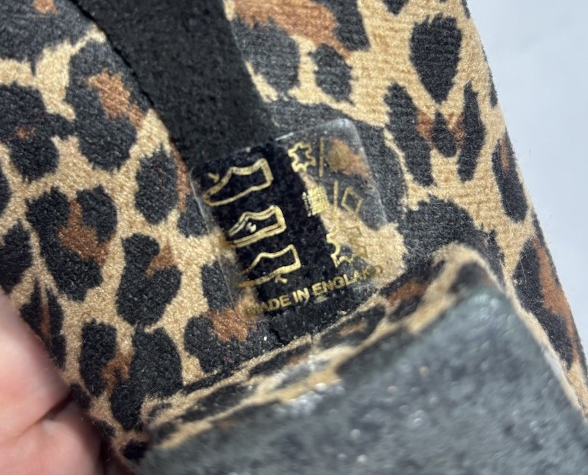 International Heather Split Sole Leopard Dance Sh… - image 5