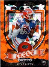 2021 Panini Prizm Draft Picks Collegiate #167 Kyle Pitts Orange Ice