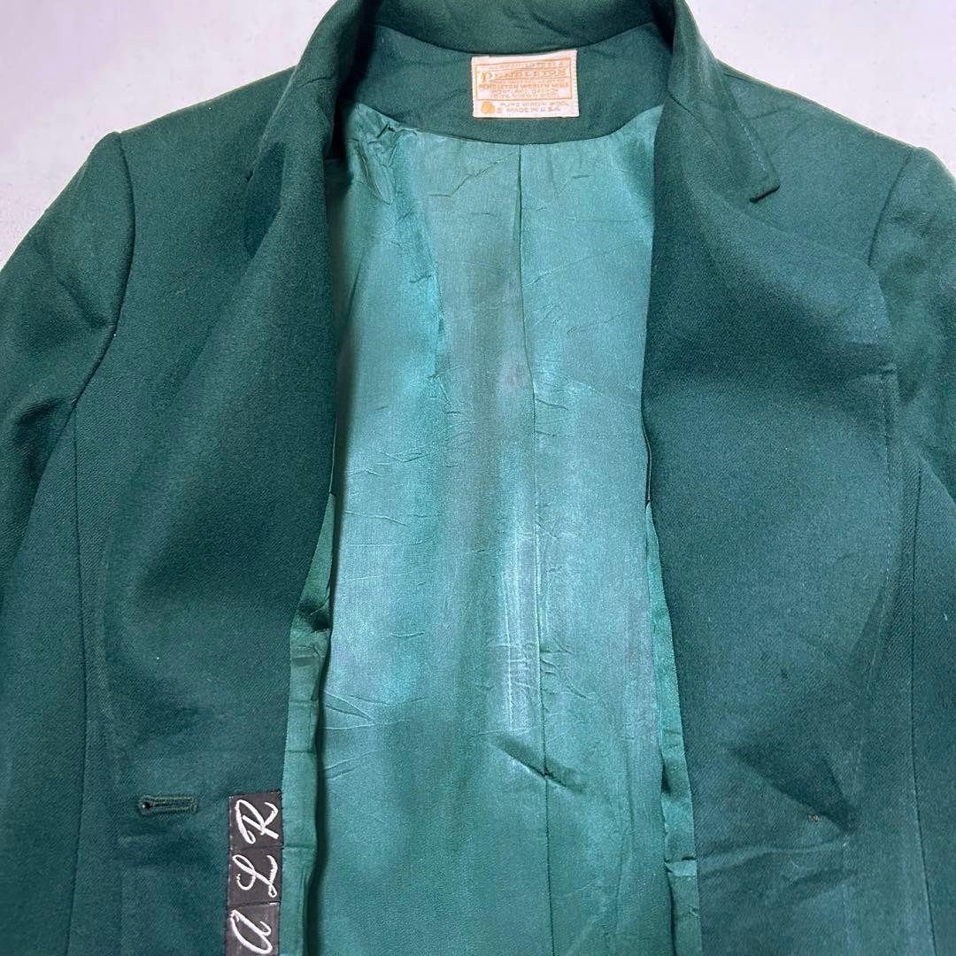 Pendleton 70s Wool Blend Tailored Jacket Green Un… - image 7