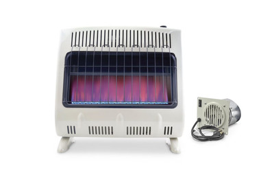 Mr. Heater 30,000 BTU Unvented Blue Flame Propane Heater with Blower