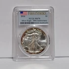 2016 $1 American Silver Eagle PCGS MS70 First Strike 30th Anniversary Toning