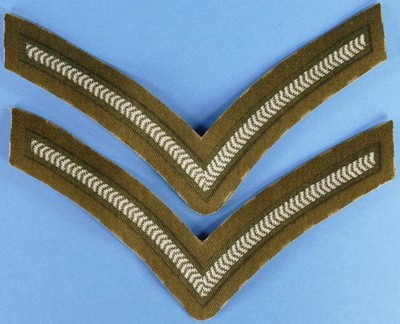 Englisch WKII British Lance Corporal Rank Stripes Full Printed Rangabzeichen (C)