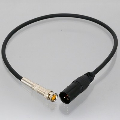 DIY Time code Cable 20'' Canare L-2T2S XLR Male 3-Pin to BNC plug Audio Phantom