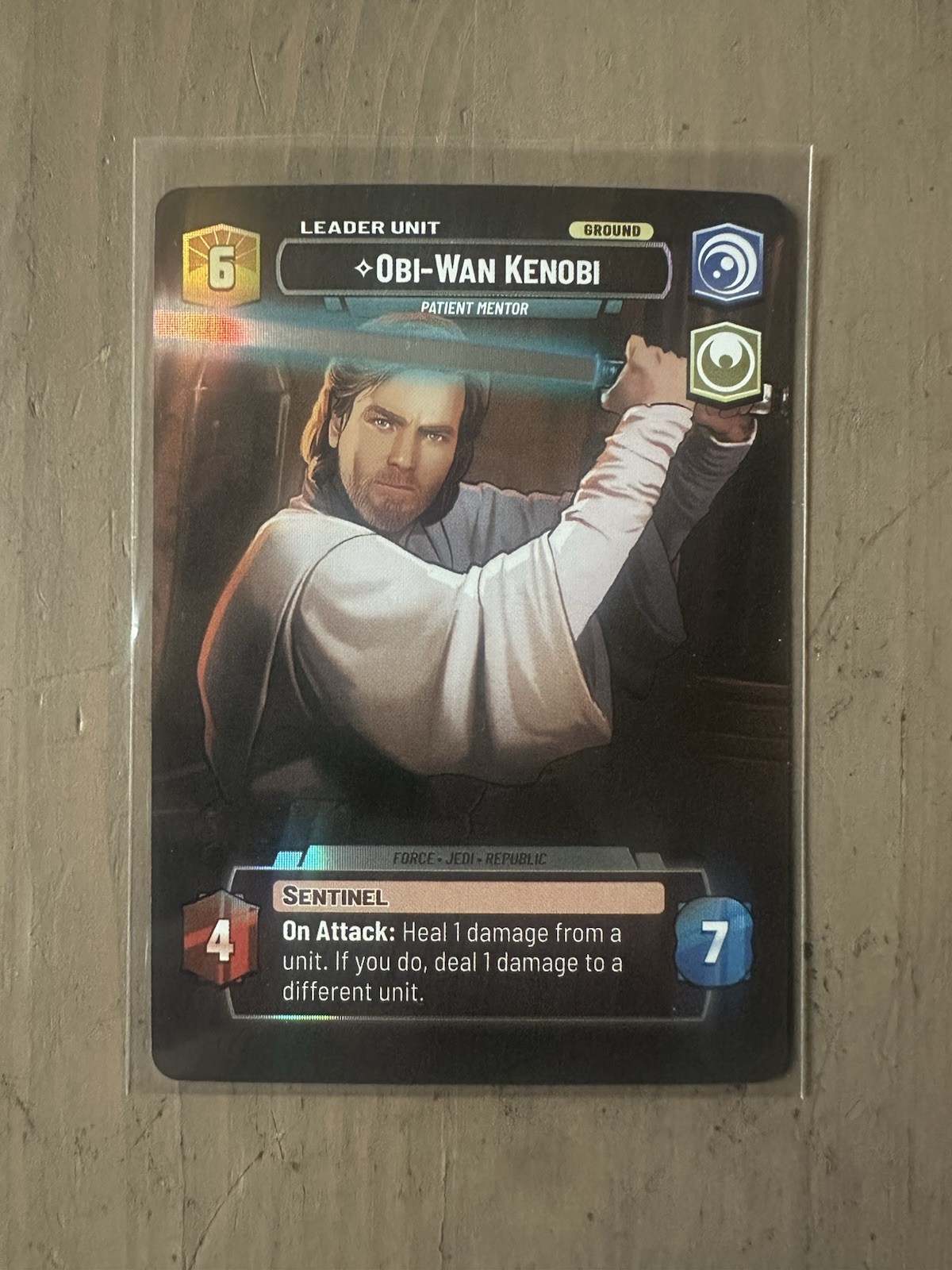 Obi-Wan Kenobi, Patient Mentor Showcase TWI-260 Star Wars Unlimited, Foil