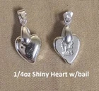1/4 Troy Ounce "Heart w/bail" by YPS