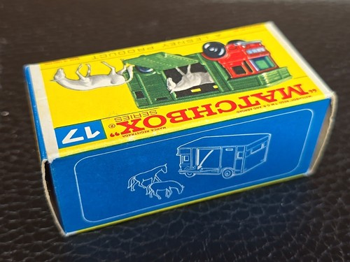 MATCHBOX LESNEY #17 Horse Box W ORIGINAL "New" BOX Clean Complete England 1960s - Picture 19 of 19